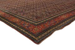 Late 19th Century Antique Persian Bijar Carpet with Traditional Style