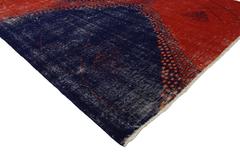 Zeki Muren Distressed Vintage Turkish Sivas Rug with Retro Art Deco Style