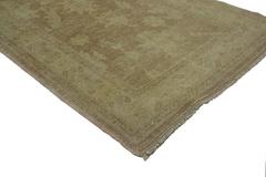 Modern Turkish Oushak Runner with Transitional Style and Muted Warm Colors