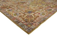 Antique European Rug with Oushak Design and Traditional Modern Style