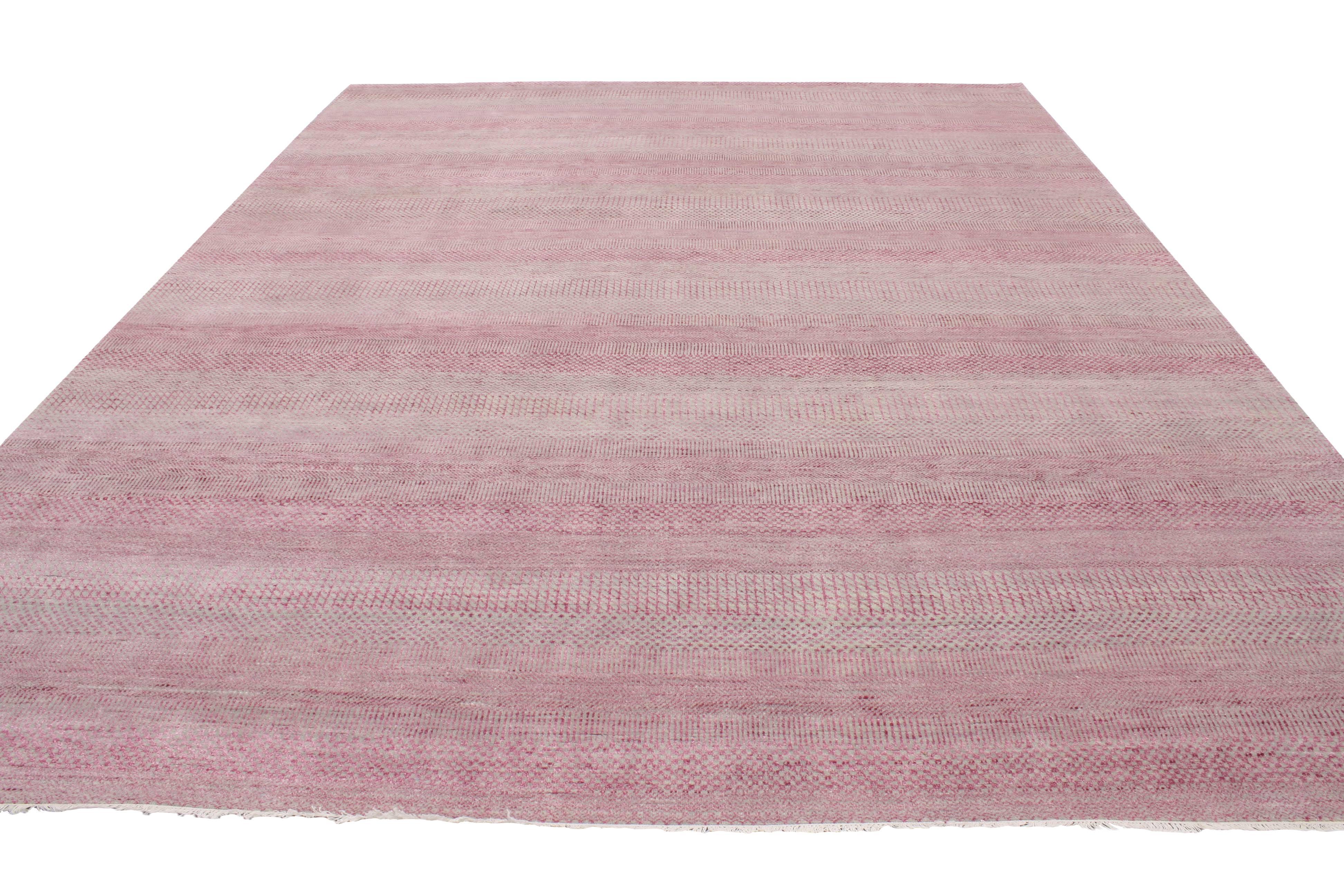 pink and gray area rug