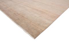 New Modern Transitional Orange-Grey Area Rug with Grasscloth Pattern