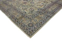 The Court of Harmony: A Vintage Persian Tabriz Masterpiece of Poetic Refinement