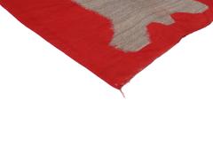Vintage Berber Moroccan Kilim Rug with Modern Bear Design, Flatweave Kilim Rug