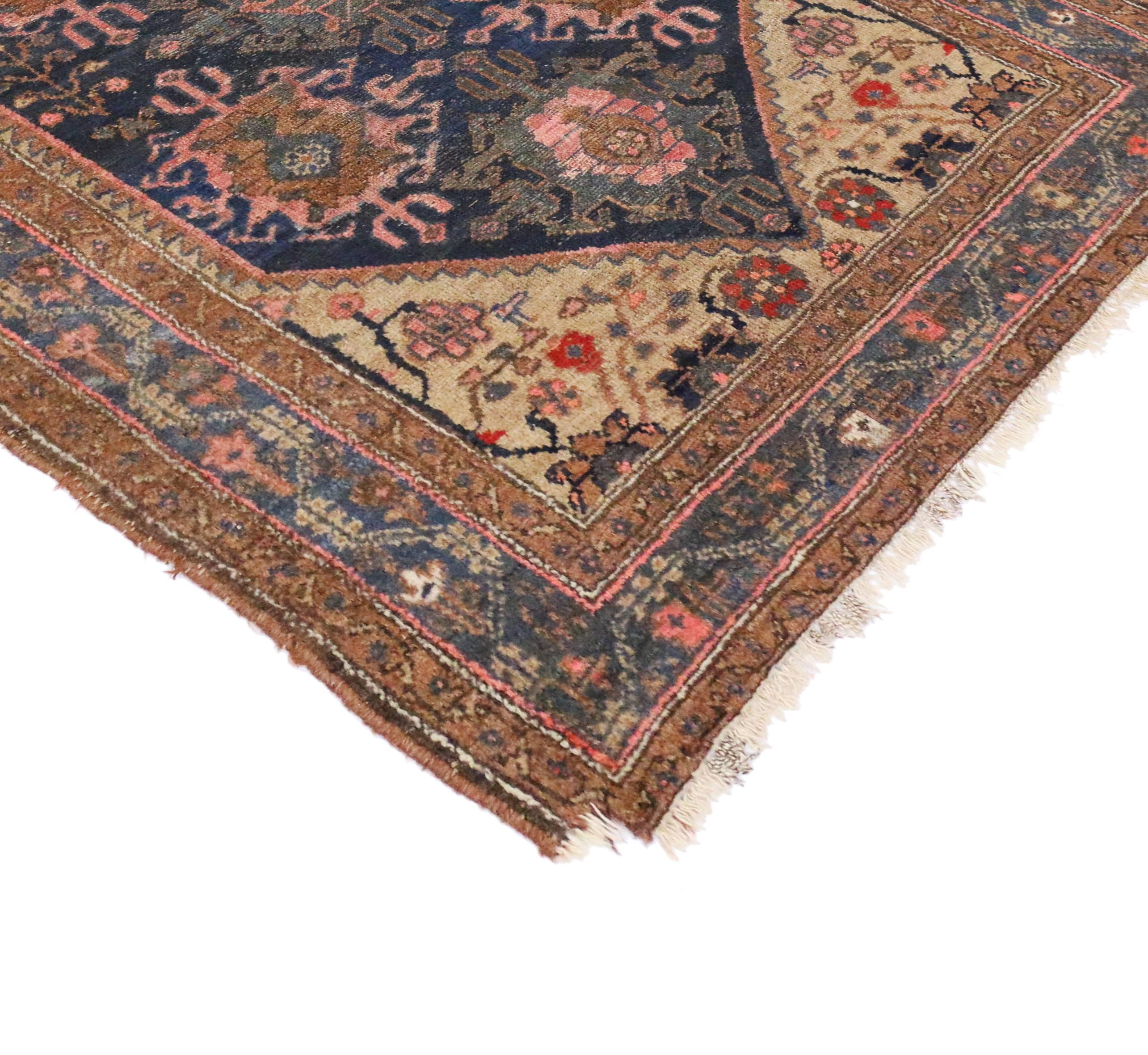 Antique Nahavand Hamadan Persian Rug with Modern Style 7