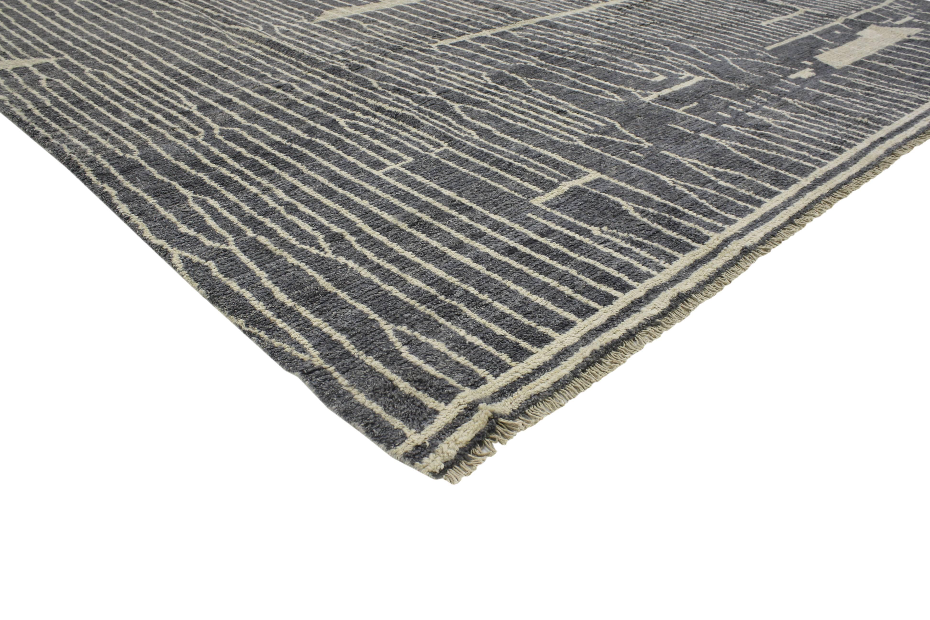 Impeccable craftsmanship and modern style, this plush grey rug is Classic and a beautiful balance of warm and cool. The abstract design combined with its plush wool complement the trending style. With its well defined lines and natural beauty, this