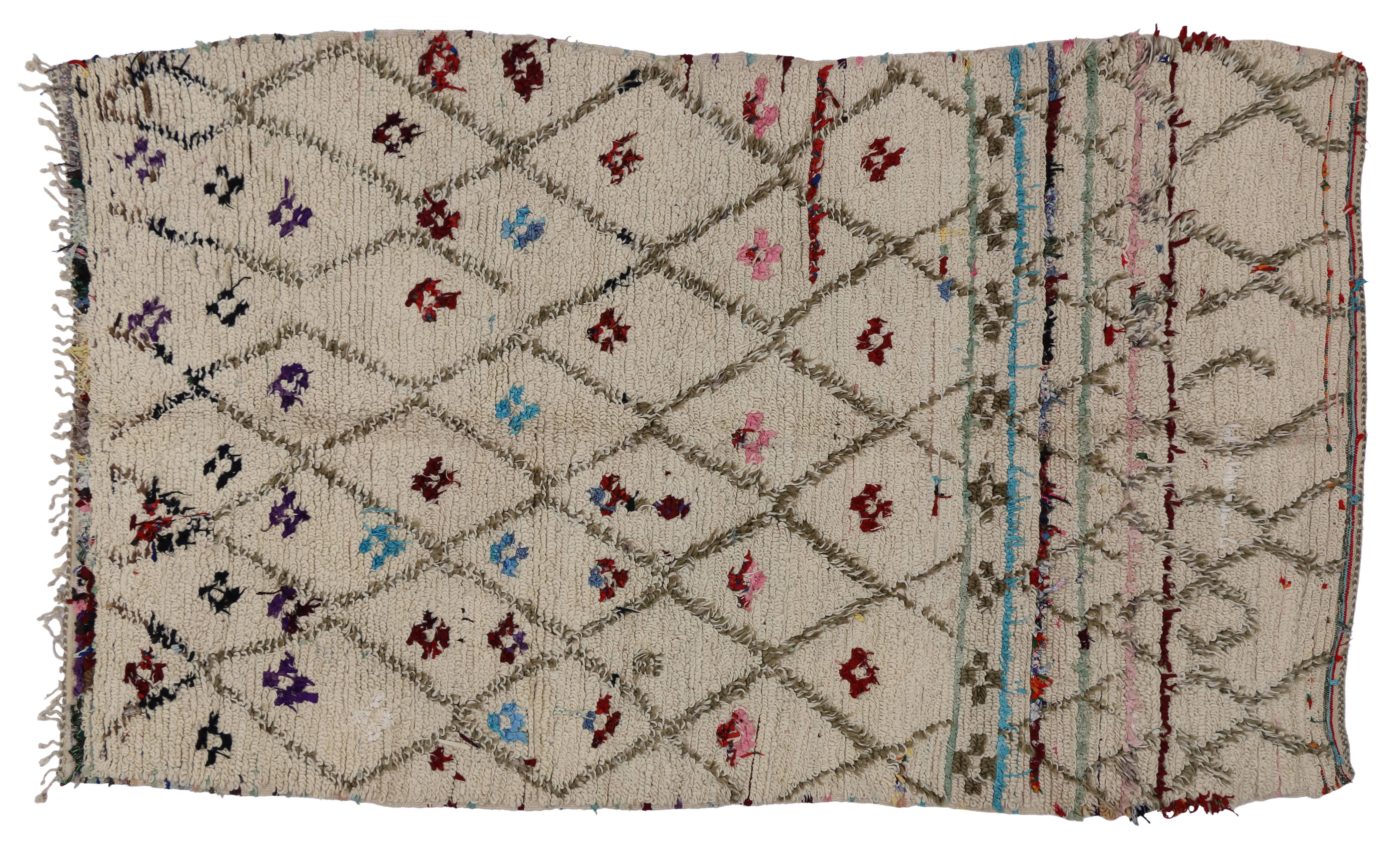 Wool Vintage Berber Moroccan Azilal Rug