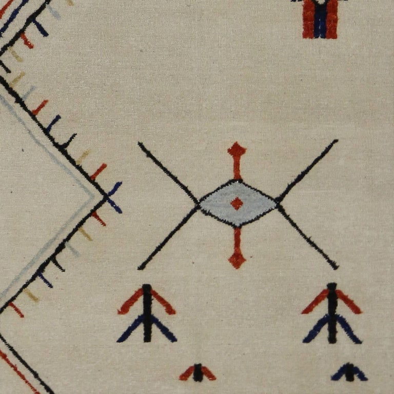 New Contemporary Moroccan Style Rug with Ski Chalet and Mountain Cabin