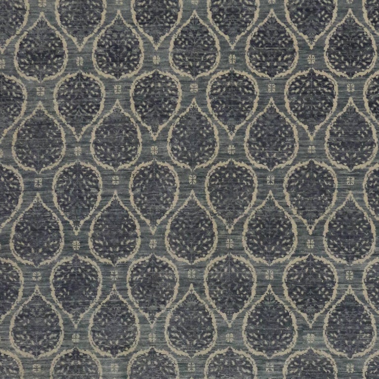 Slate Blue Gray Transitional Rug with Modern Style For Sale at 1stdibs