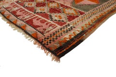 Caravan Vintage Berber Boujaad Moroccan Rug with Camels and Boats