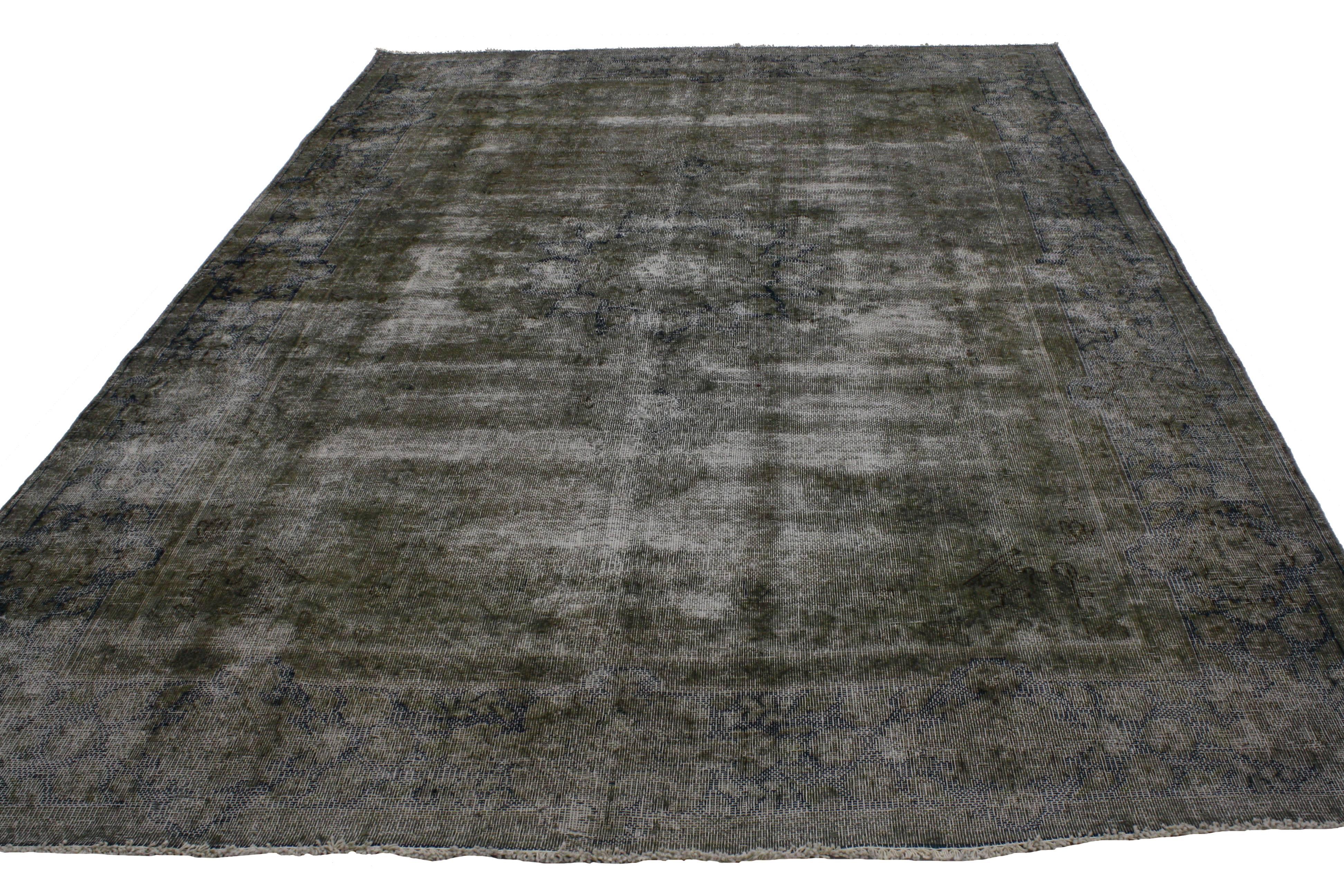 brown distressed rug