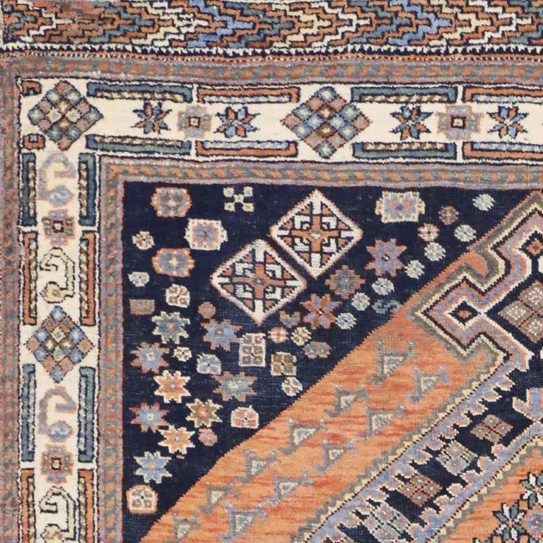 Antique Persian Afshar Rug with Modern Tribal Style For Sale at 1stDibs