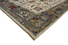 New Contemporary Oushak Area Rug with Transitional Style