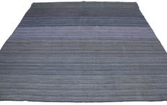 Contemporary Modern Flat-Weave Rug, Ombre Kilim with Pastel Postmodern Style