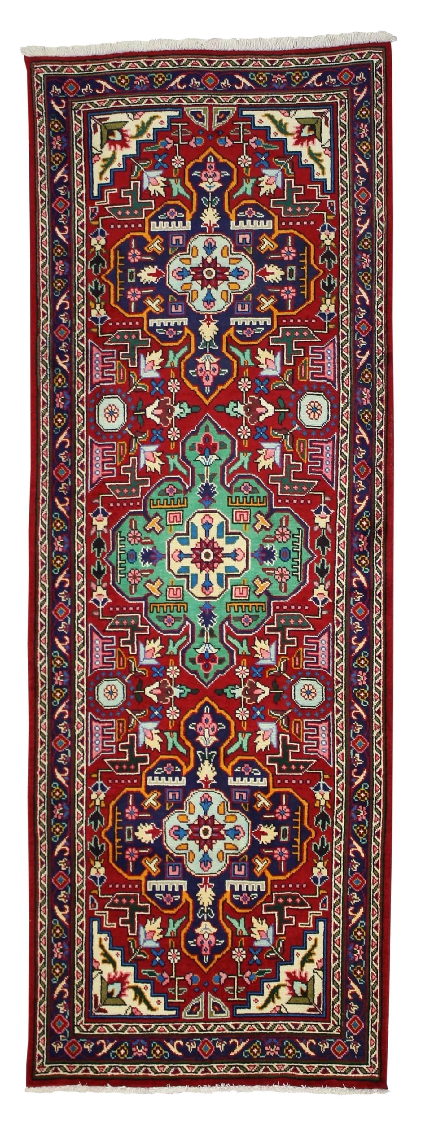 Persischer Täbriz-Läufer im jakobinischen Stil, Flur-Läufer im Angebot 4