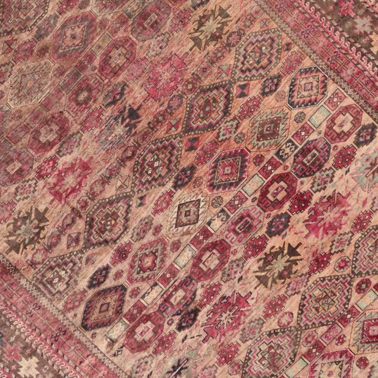 Vintage Persian Baluch Rug with Modern Tribal Style, Pink Persian Area