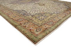 Vintage Turkish Sivas Rug with French Provincial Georgian Style