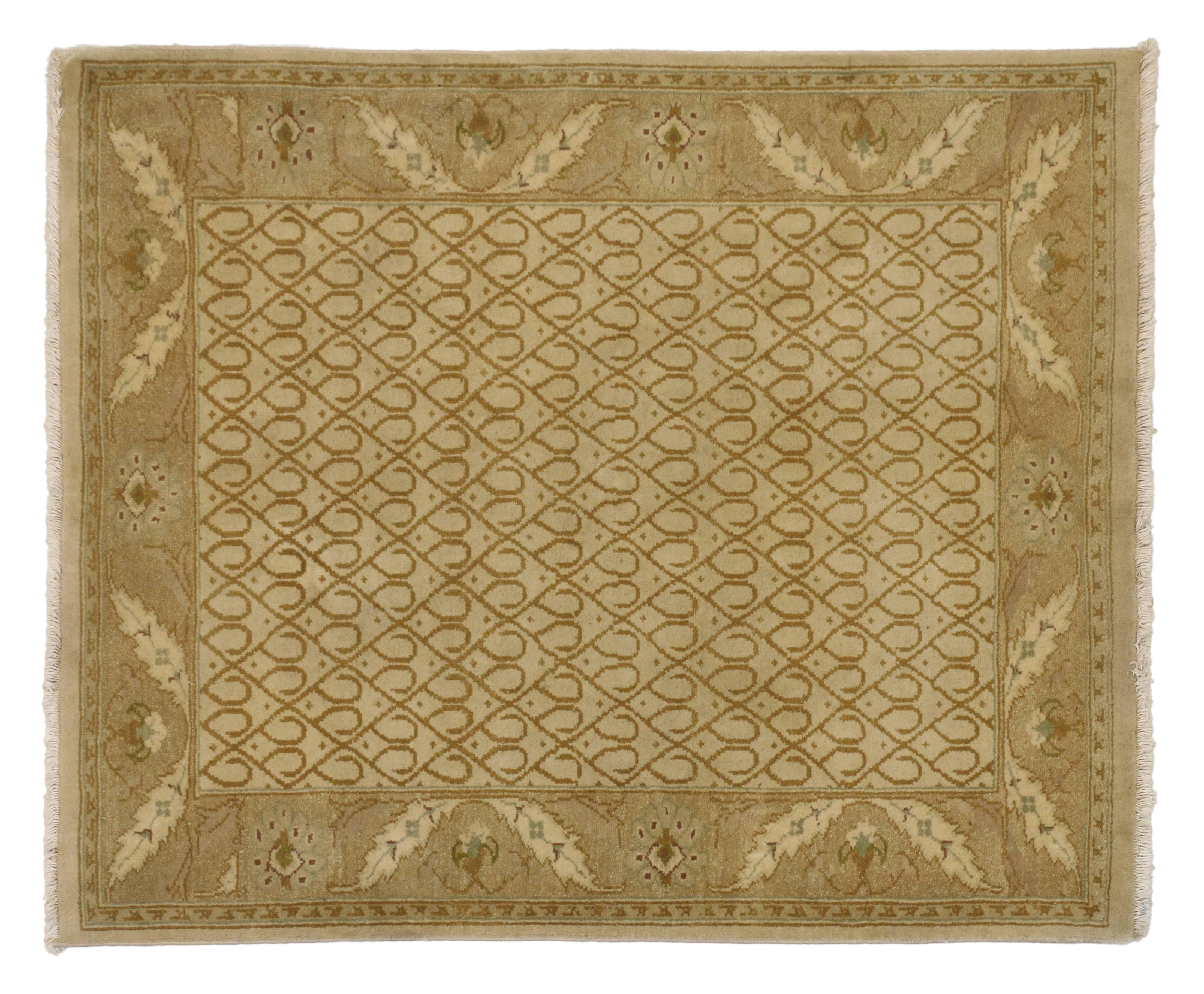 20th Century Vintage Indian Rug with Modern Traditional Style  For Sale
