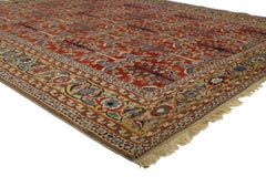Vintage Turkish Oushak Rug with Modern Traditional Style and Tree of Life Design