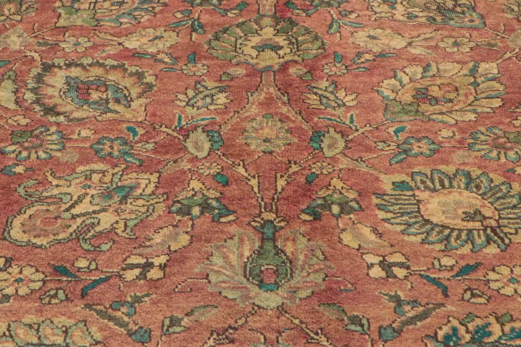 Wool Vintage Persian Tabriz Area Rug with Traditional Style For Sale