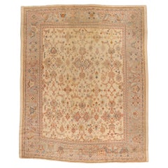 Late 19th Century Antique Turkish Oushak Carpet with Traditional Style