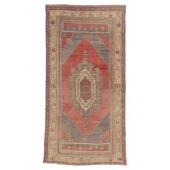 The Talismanic Jewel: A Vintage Turkish Oushak Masterpiece of Anatolian Elegance