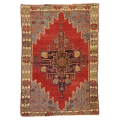 1950’s Turkish Oushak Carpet with Traditional Style