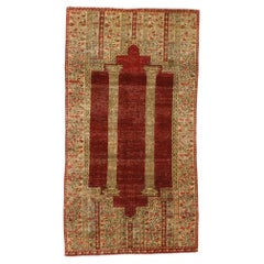 Early 20th Century Turkish Ottoman Prayer Rug with Traditional Style