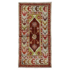 Türkischer Oushak-Teppich im böhmischen Stammesstil, Vintage