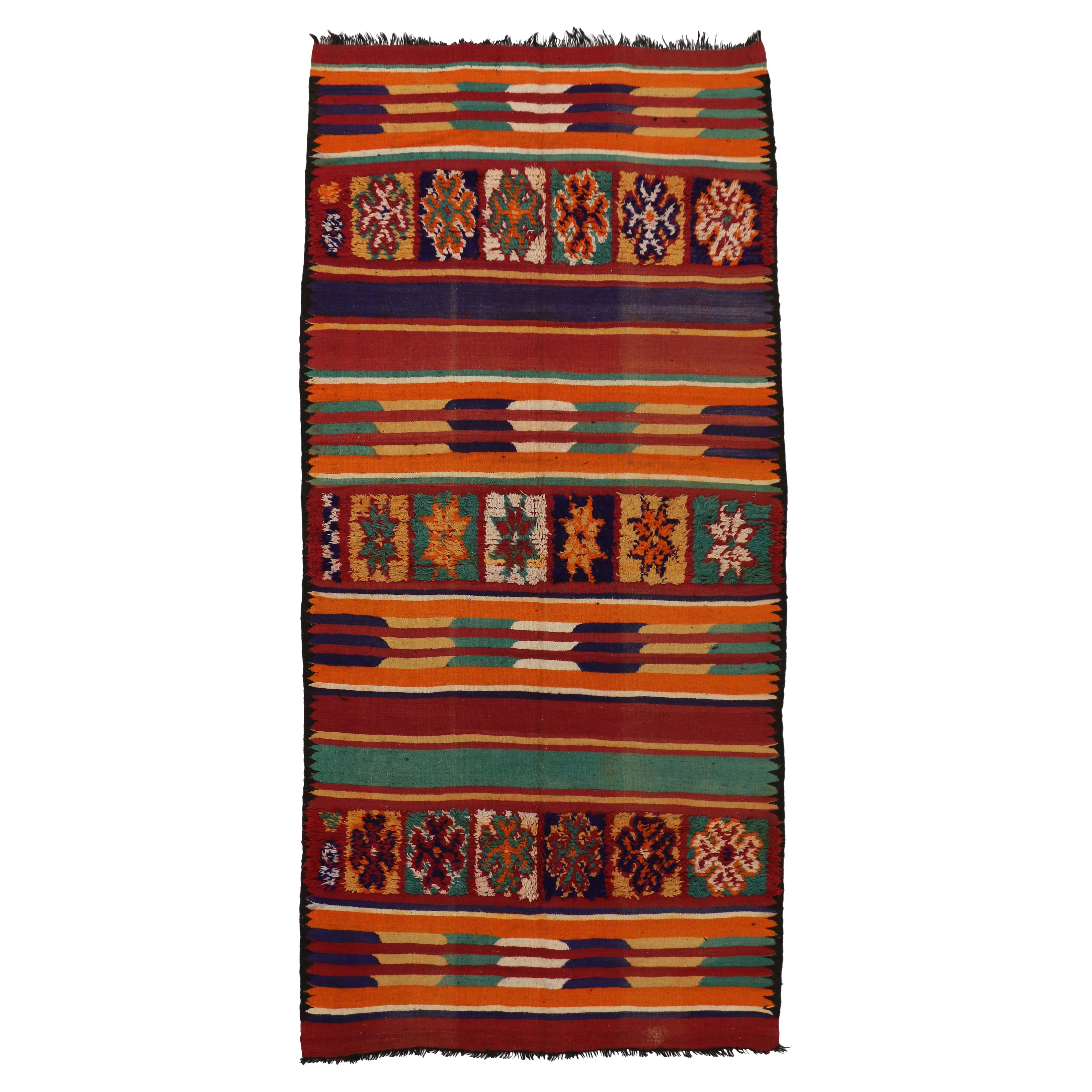 The Atlas Rhythm: A Vintage Taznakht Moroccan Masterpiece of Tribal Modernity