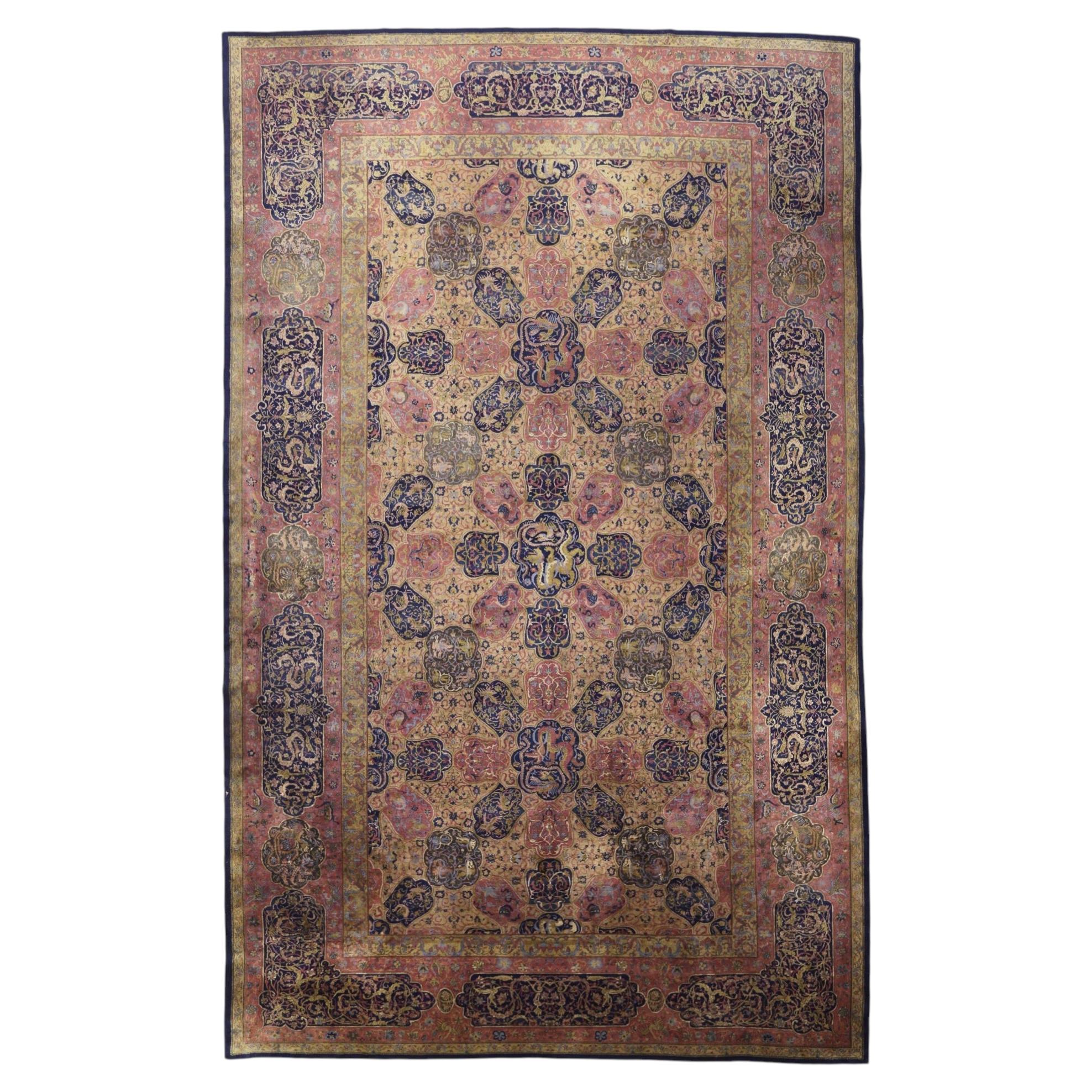 The Celestial Court: A 19th Century Indian Agra Masterpiece of Imperial Splendor