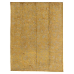 Tappeto tibetano d
oro vintage con stile moderno e tradizionale