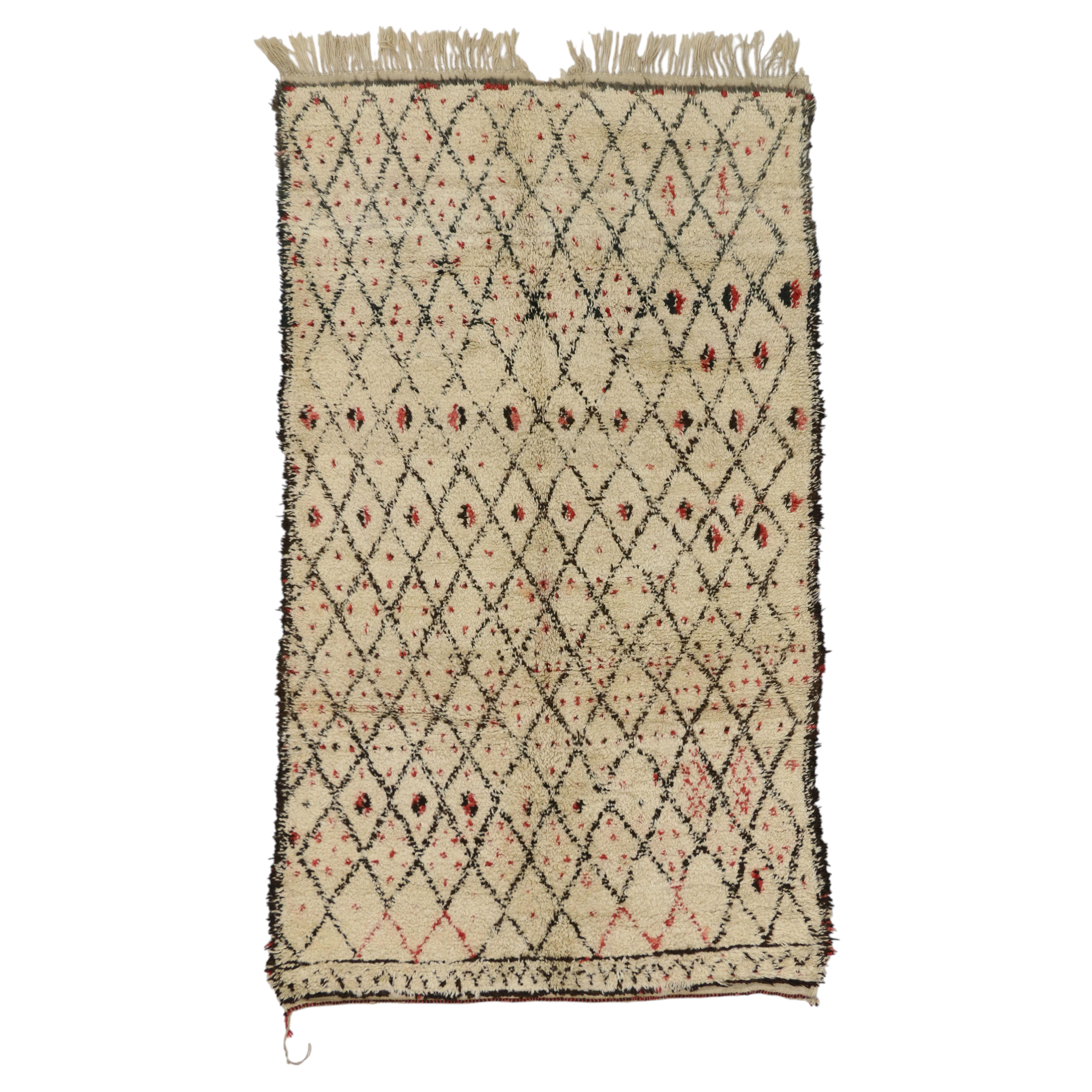 The Azilal Constellation: A Vintage Moroccan Masterpiece of Tribal Elegance For Sale