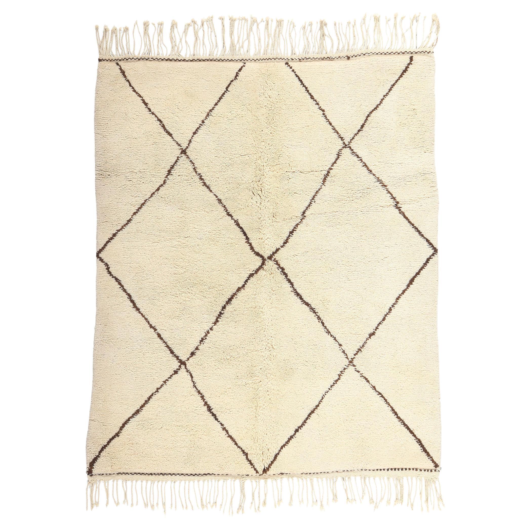 Beni Ourain Moroccan Rug, Minimalist Shibui Meets Modern Hygge