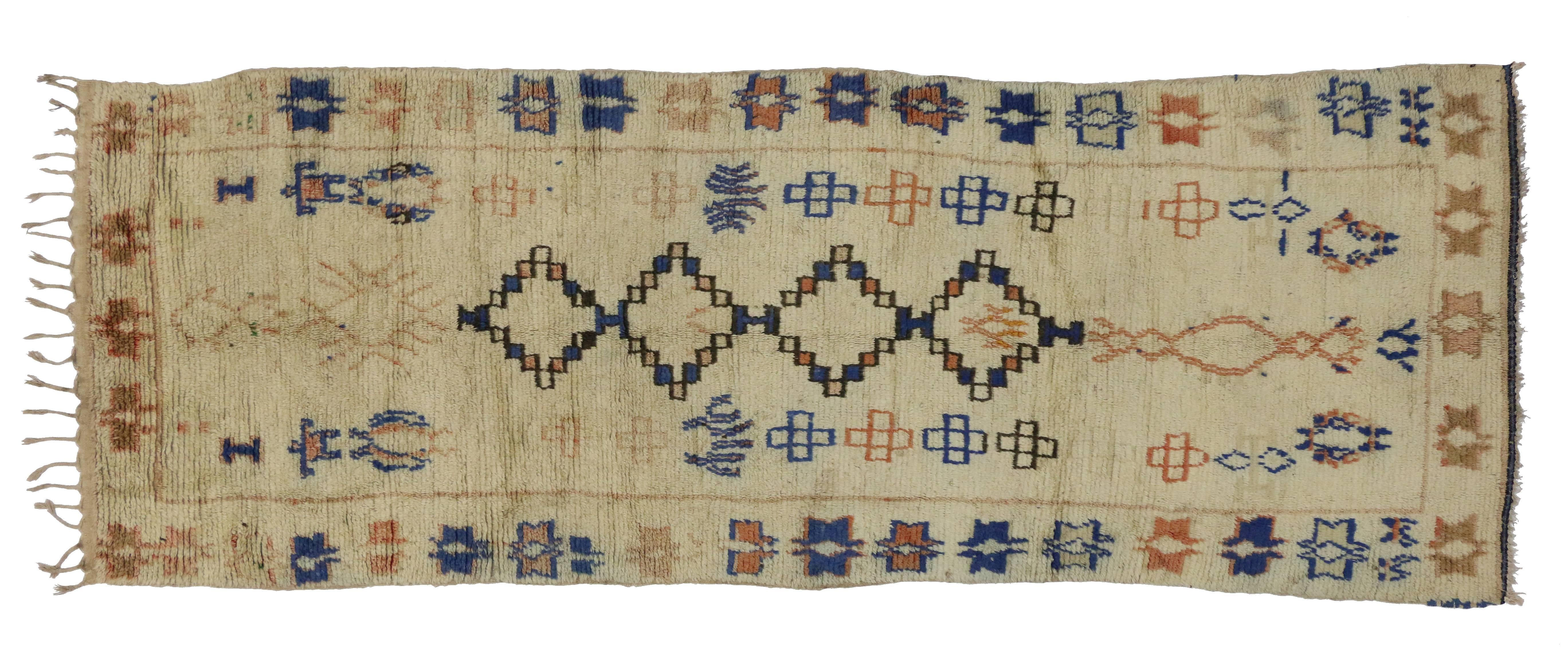 Vintage Azilal Moroccan Carpet Runner 2