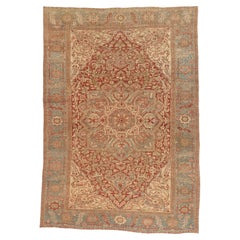 The Noble Arabesque: An Antique Persian Heriz Masterpiece of Garden Splendor