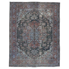 The Octagonal Sovereign: An Antique Turkish Heriz Masterpiece of Imperial Grace