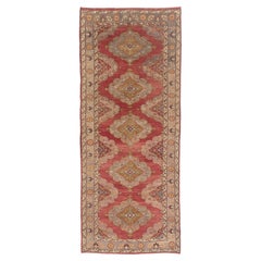 The Anatolian Court: A Vintage Turkish Oushak Masterpiece of Regal Elegance