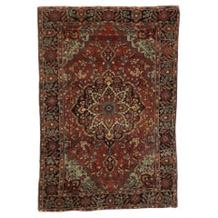 The Regal Axis: An Antique Persian Farahan Masterpiece of Stately Elegance