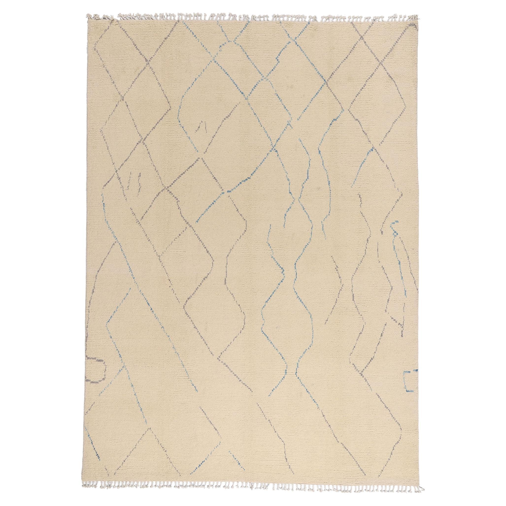 Tappeto marocchino organico e moderno, il Boho Chic incontra il Wabi-Sabi