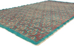 The Collector's Bloom: A Vintage Turkish Sivas Masterpiece of Rhythmic Elegance