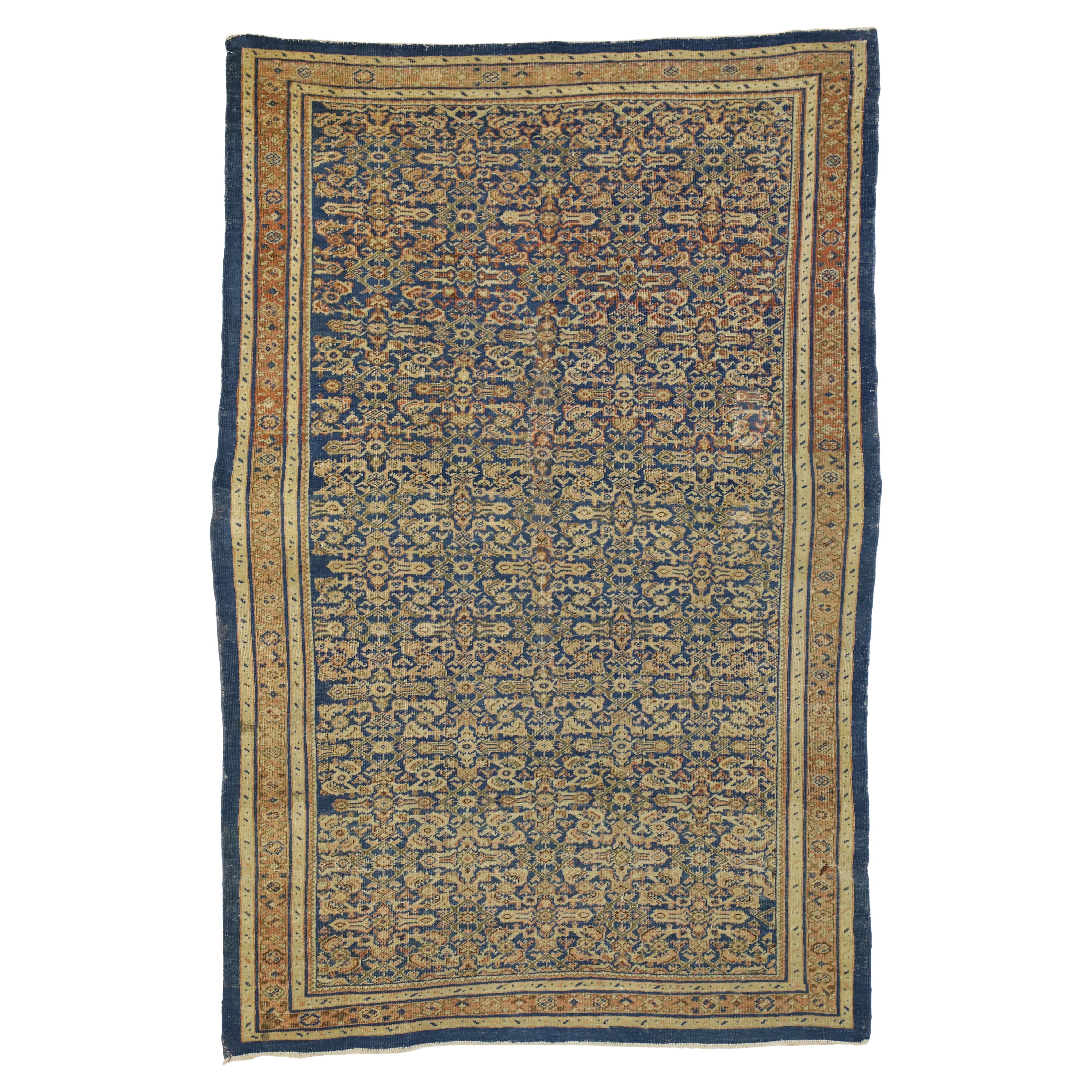 Antigua Alfombra Persa Mahal Ziegler Sultanabad Rústico Estilo Cottage Italiano en venta