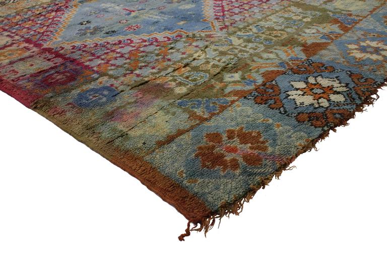 MidCentury Berber Moroccan Rug with Center Medallion at 1stdibs
