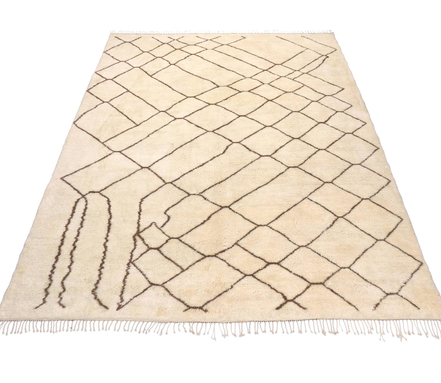 Contemporary Moroccan Area Rug with Modern Design For Sale at 1stdibs