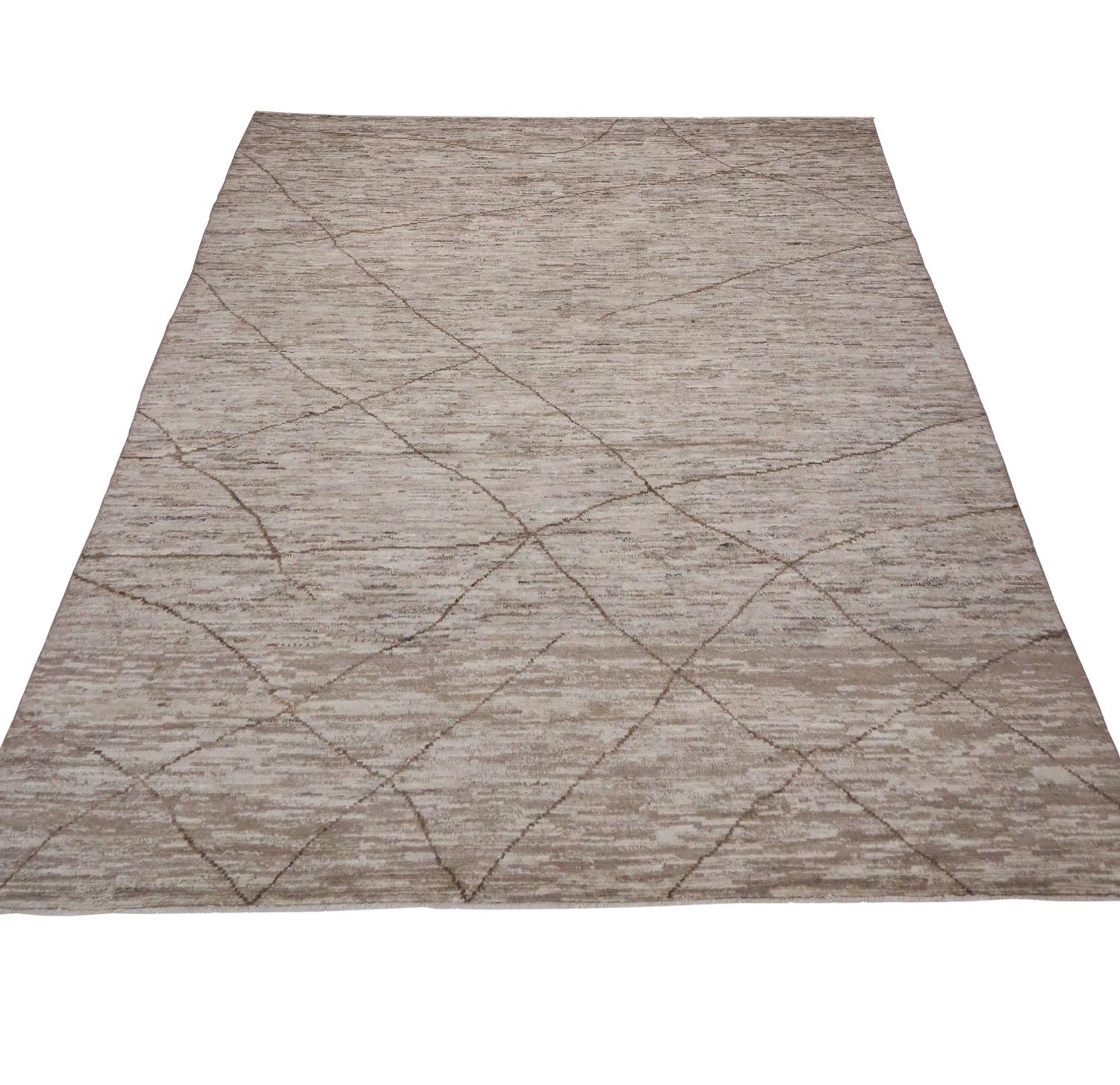Contemporary Moroccan Area Rug with Modern Design For Sale at 1stdibs