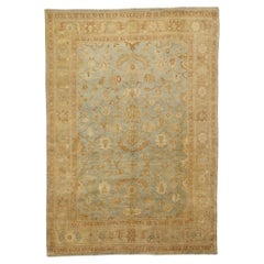 Nouveau tapis d'Oushak d'inspiration vintage avec des couleurs terreuses