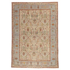 New Contemporary Colorful Turkish Oushak Rug with Traditional Style