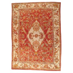The Anatolian Sovereign: Antique Turkish Oushak Masterpiece of Tribal Grandeur