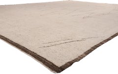 Organic Modern Moroccan Rug, Tranquil Japandi Meets Wabi-Sabi Enchantment