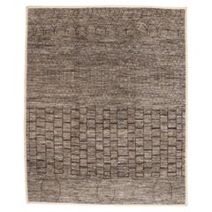 Nuovo tappeto organico marocchino brutalista con stile moderno